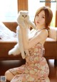 Dreaming about beautiful Mitina (麦提娜) posing in the living room (25 photos)